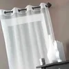 Image de Voilage Organza Fantaisie Goutte Métallique Blanc 150x260 Cm