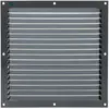 Image de Grille estampée 436 largeur 250mm hauteur 250mm anodisé argent - RENSON - 16262