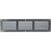 Image de Grille estampée 436 largeur 400mm hauteur 100mm anodisé argent - RENSON - 8715