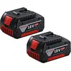 Image de Pack 2 batteries GBA 18V 4Ah Lithium - BOSCH