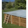 Image de Bâche Hiver Pour Piscine Bois Carrée City De Dimensions Extérieures 2,25m X 2,25m