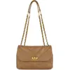 Image de Lancaster Sac rabat cuir Soft Matelassé Camel
