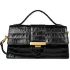 Image de Lancaster Baguette Exo Ily M Noir Croco