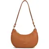 Image de Sac bandoulière Lancaster, modèle Zippé S, ligne Donna, couleur camel