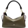 Image de Lancel Louison Sac Hobo Zippé M Cuir Kaki Multicolore