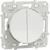 Image de Odace - double va-et-vient - blanc - 10A - SCHNEIDER ELECTRIC - S520214