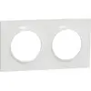Image de Odace Styl - plaque 2 postes horizontaux ou verticaux entraxe 71mm blanc - SCHNEIDER ELECTRIC - S520704