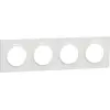 Image de Odace Styl - plaque 4 postes horizontaux ou verticaux entraxe 71mm blanc - SCHNEIDER ELECTRIC - S520708