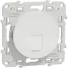 Image de Odace - prise RJ45 cat.6 STP - grade 2TV min à grade 3TV (+ multimédia) - blanc - SCHNEIDER ELECTRIC - S520476