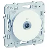 Image de Prise TV encastrable connecteur mâle SCHNEIDER Odace S520453- 9,52 mm - blanc