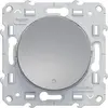 Image de Interrupteur VV, à voyant lumineux Odace, gris aluminium
