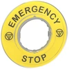 Image de Plaque de signalisation « Arrêt d'urgence » D=60 - Étiquette pour dispositif deZBY9320