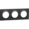 Image de Odace Styl - plaque 3 postes horizontaux ou verticaux entraxe 71mm anthracite - SCHNEIDER ELECTRIC - S540706
