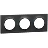 Image de Odace Styl, Plaque Anthracite 3 Postes Horiz./vert. Entraxe 71mm (s540706)