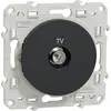 Image de Odace - prise TV simple - anthracite - fixation par vis - SCHNEIDER ELECTRIC - S540445