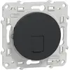 Image de Odace - prise RJ45 cat.6 STP - grade 2TV min à grade 3TV (+ multimédia) - anthr - SCHNEIDER ELECTRIC - S540476