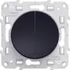 Image de Double interrupteur va-et-vient à assembler Odace SCHNEIDER ELECTRIC anthracite