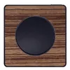 Image de Schneider Electric   Plaque Simple Schneider Odace Touch 2011 En Bois Zebrano   Finition Anthracite   Pour Installation Murale   Compatible Avec Interrupteurs Schneider