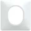 Image de Plaque simple Ovalis, SCHNEIDER ELECTRIC, blanc