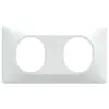 Image de Plaque double horizontale Ovalis, SCHNEIDER ELECTRIC, blanc