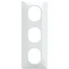 Image de Plaque triple verticale Ovalis, SCHNEIDER ELECTRIC, blanc