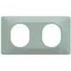Image de Plaque double Ovalis, SCHNEIDER ELECTRIC, sauge