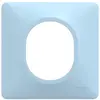 Image de Plaque simple Ovalis, SCHNEIDER ELECTRIC, bleu azurin