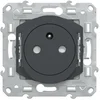 Image de Schneider Electric Prise Avec Terre Affleurante À Assembler Ovalis, Schneider Electric, Anthracite