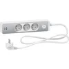 Image de Schneider Electric - Bloc Multiprise 3 Prises 2p+t + 2 Usb - Blanc - Schneider