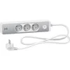 Image de Schneider Electric - Bloc Multiprise 3 Prises 2p+t + 2 Usb - Blanc Et Alu - Schneider
