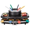 Image de Continental Edison FD12881 Raclette et fondue 8 personnes - Noir