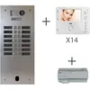 Image de Kit Visiophone 2 Rangées Avec 14 Écrans Urmet Collectif