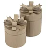 Image de Décopatch BT081C - Assortiment de 2 boîtes cadeaux rondes en Papier mâché Brun - Boîtes cadeaux - Contenant - DIY et Loisirs Créatifs - 26x27 cm & 26x32 cm en occasion ou reconditionné