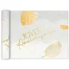 Image de Chemin de table Anniversaire TROPICAL PARTY 4m or/blanc