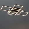 Image de Kosilum - Plafonnier Ou Applique Led Dimmable Futuriste Triple Rectangle - Eli