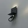 Image de Kosilum - Applique Noire À Led Avec Chargeur Usb Et Lampe De Lecture - Viola
