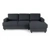 Image de Les Tendances - Paul Canape Dangle Droit 4 Places - Tissu Gris Anthracite - Contemporain - L 215 X P 140 Cm