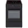 Image de OCEANIC CV5050B8 : Table de cuisson électrique de 50 x 50 cm avec plaque vitrocéramique, 3 zones de cuisson, four à convection de 48 litres jusqu'à 240 °C, couleur noire