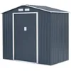 Image de Abri de jardin en acier 2,7 m2. avec kit d'ancrage inclus