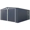 Image de Garage métallique 16 m² - avec kit d'ancrage 3,80 m x 4,20 m inclus