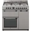 Image de Cuisiniere piano gaz 3 fours électriques CONTINENTAL EDISON CECP903FIX 5 feux - Inox - Largeur 90 c - Neuf