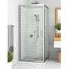 Image de Paroi de douche fixe avec porte réversible verre clair EI FIX EQUI - ROTH - 1406000051