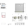 Image de Set de jonction EQUI EIJL3 1,9m en argent poli - ROTH- 1406001070