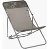 Image de Transat Jardin Pliable - Chilienne Multi-positions : Largeur 58 Cm - Maxi Transat - Batyline® Iso - Marron Graphite - Lafuma Mobilier