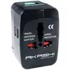 Image de Adaptateur de voyage AKASHI ALTWP 200 BLK - Neuf