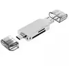 Image de Altadif ALTSDREADER3IN1 lecteur de carte mémoire USB Type-A/USB Type-C/Micro-USB Blanc - Neuf