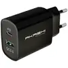 Image de Chargeur mural AKASHI ALTACQC20BLK 20W USB-C et USB-A Qualcomm 3.0 Noir - Neuf
