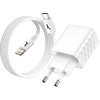 Image de Chargeur Secteur 20w Usb-c Gan Akashi Recharge Ultra-rapide Et Compacte Avec Double Port Et Câble Lightning. - Akashi