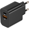Image de Chargeur Secteur Usb-a + Usb-c 15w Noir - Akashi