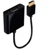 Image de Adaptateur HDMI mâle vers VGA femelle Accsup 20 cm Noir - Neuf